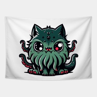 Cthulhu Cat - Mysterious Mythical Feline Tapestry