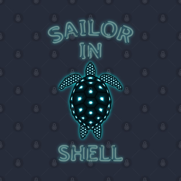 SAILOR IN SHELL Turtle Illustration by ARTIZIT