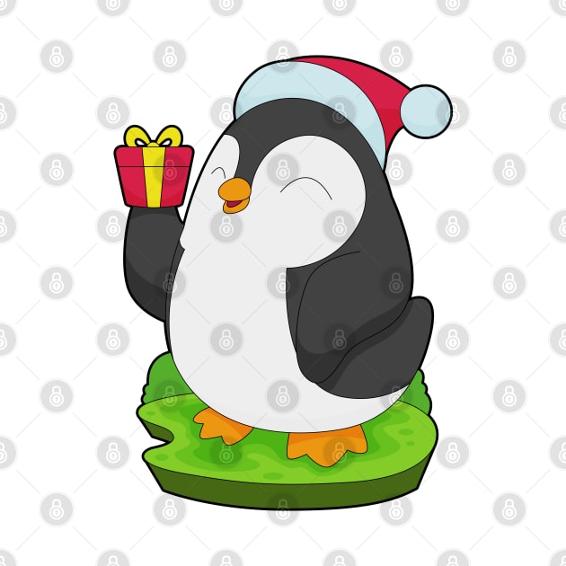 Penguin Christmas Santa hat by Markus Schnabel