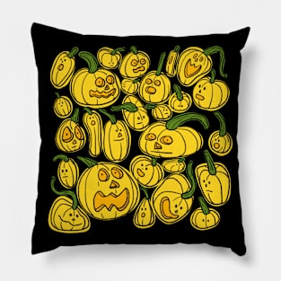 Spooky Halloween Pumpkins Pillow