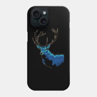 Blue Deer Phone Case