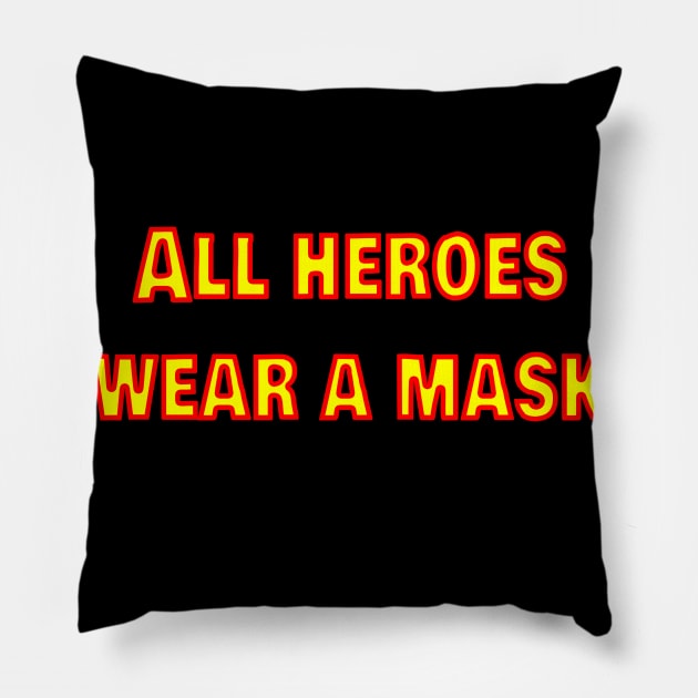 Mask 4 heroes Pillow by MasterChefFR