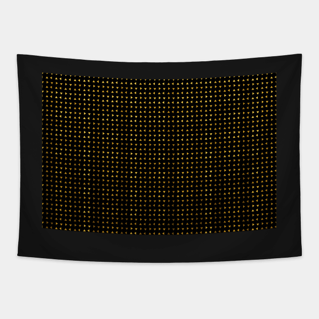 Gold foil triangles, geometric print, abstract print Tapestry by KINKDesign