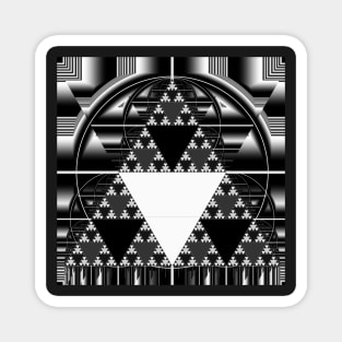 Monochrome, Sierpinski Triangle Magnet