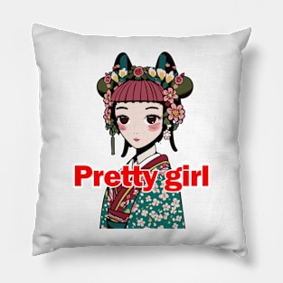 Pretty girl Pillow