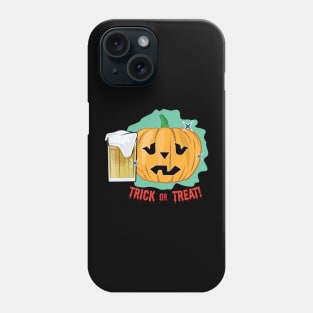 Drinking Halloween Pumpkin - Funny Phone Case