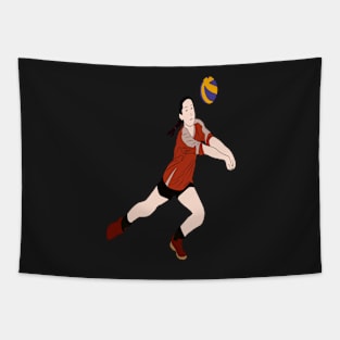 GIRL VOLLEYBALL PLAYER Tapestry