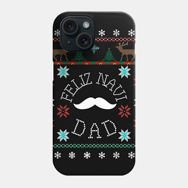 Feliz Navi Dad Ugly Christmas Inspired Design Phone Case by Brobocop