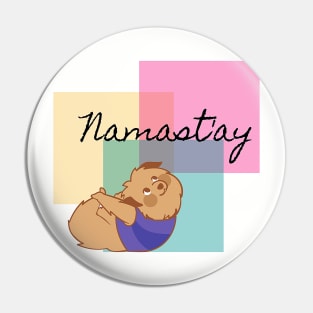 Nama-stay (Namaste) Yoga Dog Pin