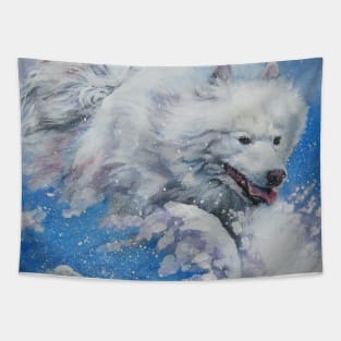 samoyed Fine Art Painting Tapestry