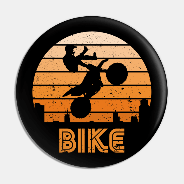 Retro Dirt Bike Pin by rojakdesigns