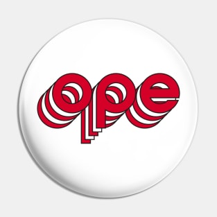 Ope - Let's Go Badgers! Pin