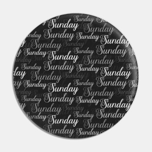 Sunday text graphics pattern Pin