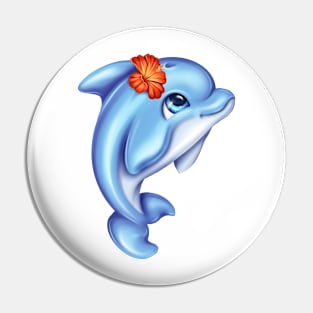 Cute dolphin Pin