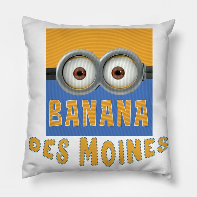 DESPICABLE MINION AMERICA DES MOINES Pillow by LuckYA