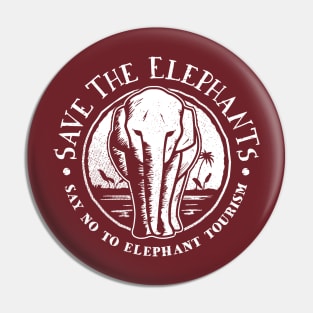 Elephant Rescue - Save The Elephants Pin