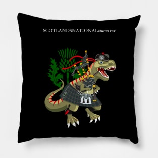 Clanosaurus Rex SCOTLANDSNATIONALsaurus rex Plaid Scotlands National Scotland Ireland Family Tartan Pillow