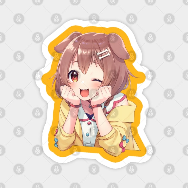 Inugami Korone wink Hololive Jp Magnet TeePublic