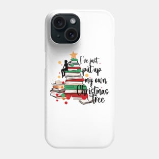 Bookish Christmas Tree design Phone Case