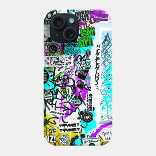 Graffiti Street Tags NYC Stickers Phone Case