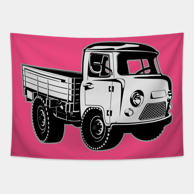 Cartoon truck Tapestry by Mechanik