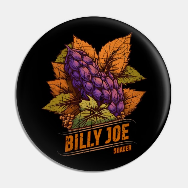 Vintage Billy Joe Shaver- Save the Plant Pin by Itulah Cinta