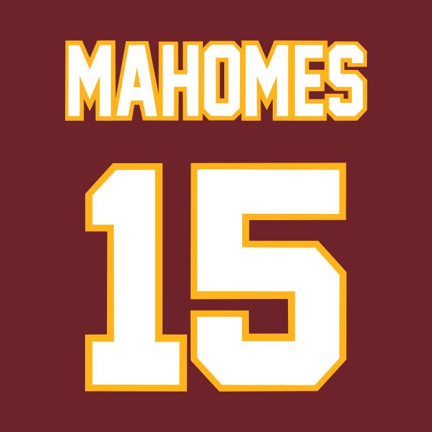 Patrick Mahomes Kansas City Chiefs Game Jersey by Scarlett Blue