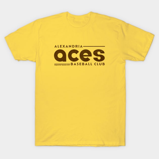 LocalZonly Defunct Alexandria Aces Baseball Tee