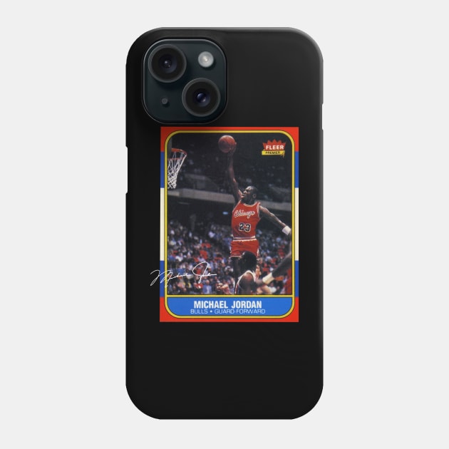 Michael Jordan 1986 Rookie Card Phone Case by Juantamad