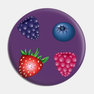Mixed Berries Pattern Pin