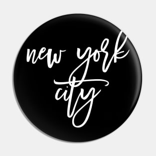New York City - Script Pin