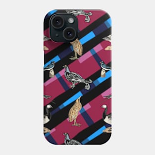 Stripes Birdies pattern Phone Case