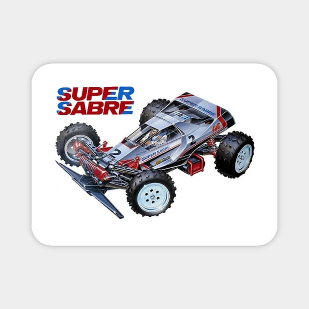 Classic Radio Controlled Race Car - Super Sabre Magnet by Starbase79