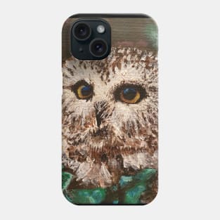 Baby Owl Painting Phone Case