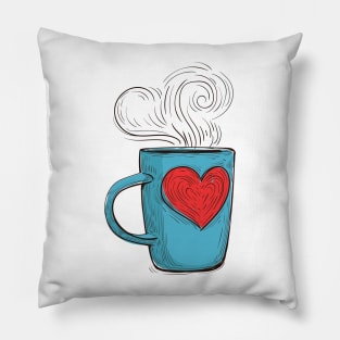 Love Coffe cup Pillow