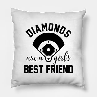 Diamonds Girl Best Friend Pillow