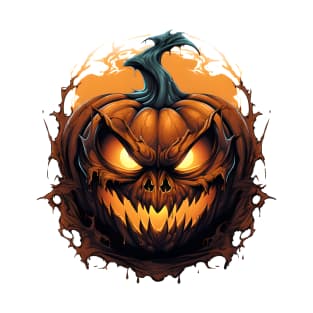 Scary Pumpkin - Jack O' Lantern Spooky Halloween T-Shirt