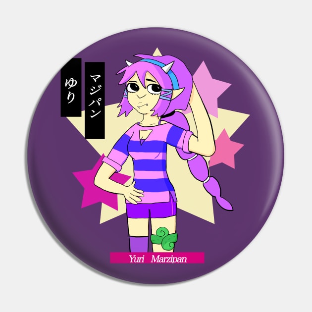 Yuri Marzipan the Oni - Cute Preppy (pastel complementary Pin by VixenwithStripes