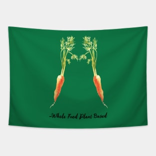 Vegan Slogan Carrots Tapestry