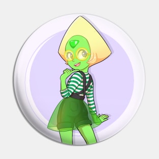 Stylish Peridot Pin