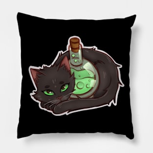 Halloween Cats - Potion Kitty Pillow