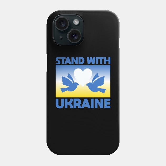 Stand with Ukraine Phone Case by Dale Preston Design