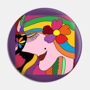 she has a beautiful vibe Pin