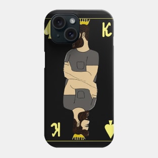 Playing black card King Phone Case