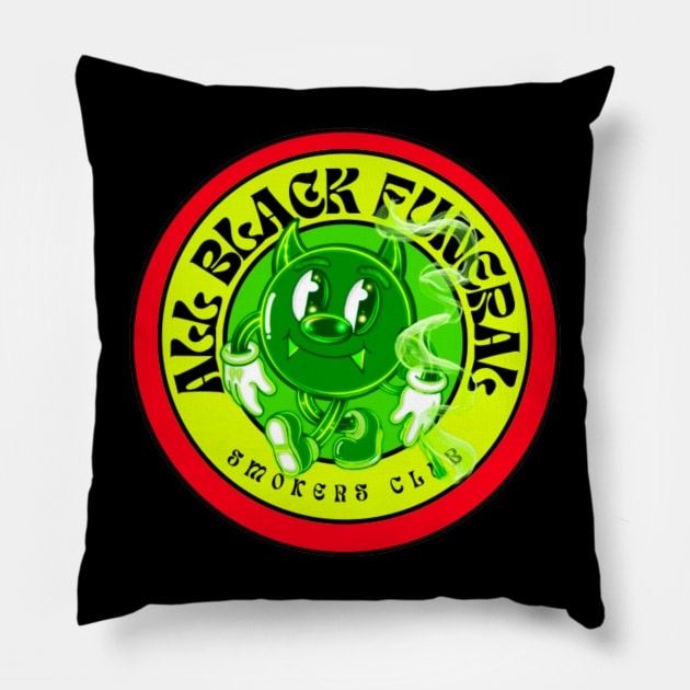 ABF Smokers club Pillow by All Black Funeral