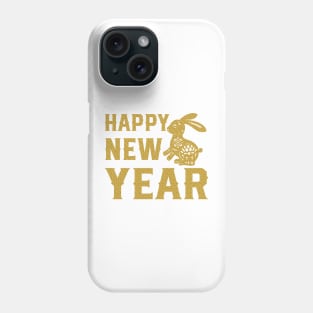 Golden Rabbit Happy New Year Phone Case