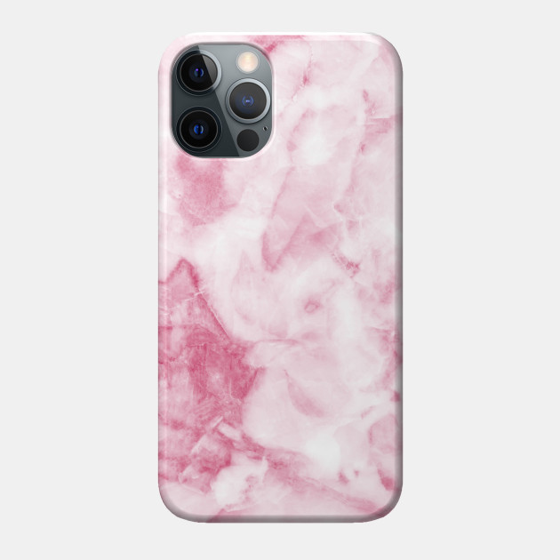 Pink White Marble Design - Pink Marble - Phone Case