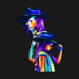 Carl & Judith Grimes WPAP Pop Art Colourful T-Shirt