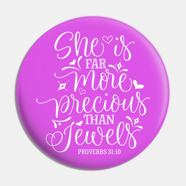 She Is Far More Precious Than Jewel Proverbs 31:10 Pin by TheBlackCatprints