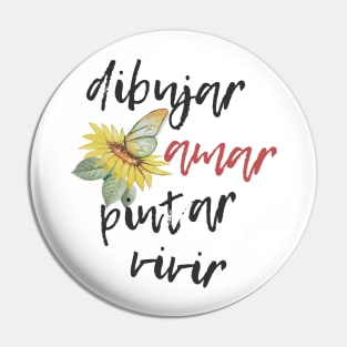 Dibujar amar pintar Pin